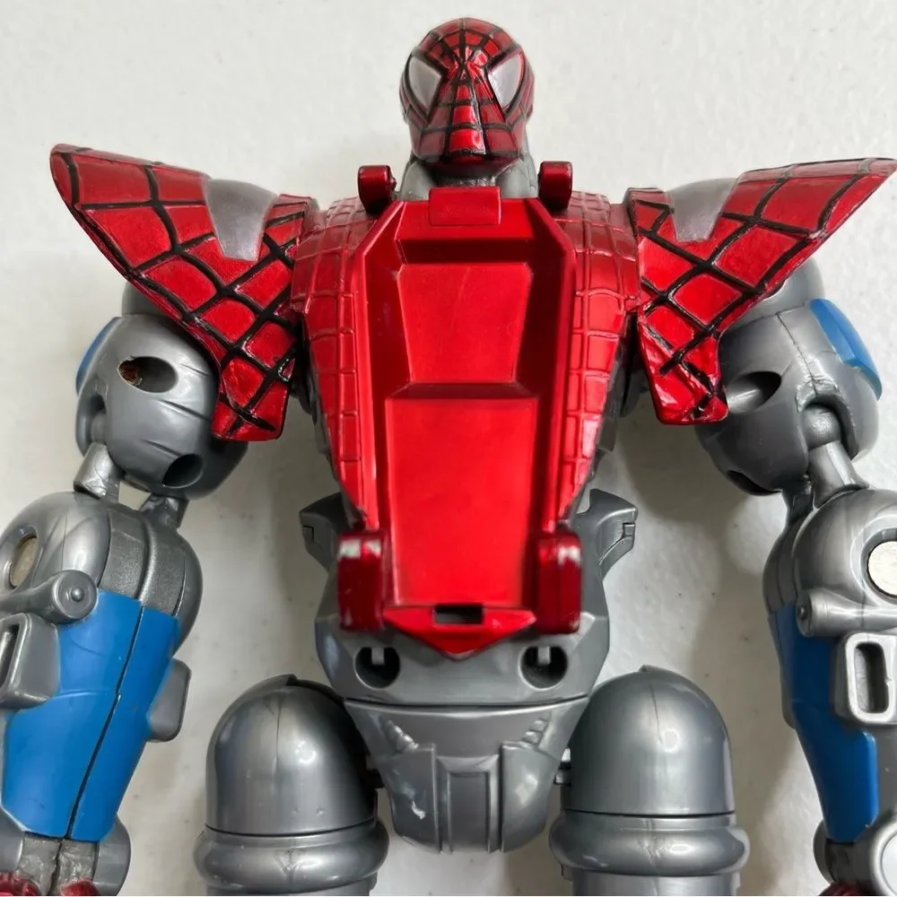 Toy Biz Marvel MegaMorphs 2005 Spider Man Transforming Figure Incomplete READ